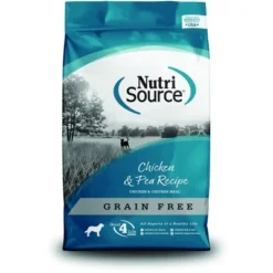 NutriSource Grain Free Chicken & Pea Dry Dog Food - 15LB