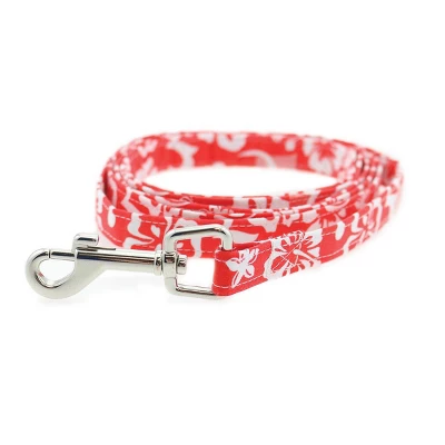 Doggie Design Cool Mesh Hawaiian Hibiscus Dog Harness With Leash-Red 2 Doggie Design Cool Mesh Hawaiian Hibiscus Dog Harness With Leash-Red - Image 2