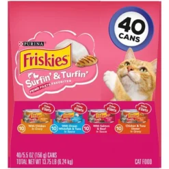 Purina Friskies Prime Filets Surfin' & Turfin' Favorites With Chicken,Tuna, Salmon, Fish And Beef Wet Cat Food - 5.5oz/40ct Variety Pack 9 Purina Friskies Prime Filets Surfin' & Turfin' Favorites With Chicken,Tuna, Salmon, Fish And Beef Wet Cat Food - 5.5oz/40ct Variety Pack -PawHut Sales Store GUEST 88d618cb 0b10 4689 a497 57da9fe6f9d6