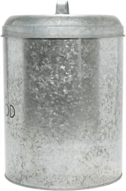 Amici Pet Buster Healthy Life Dog Food Large Galvanized Metal Storage Bin, Airtight With Lid And Metal Handles, 17 Lbs Dry Food Capacity -PawHut Sales Store GUEST 896199fc 292f 46c1 84bb a1c17e7f68a9