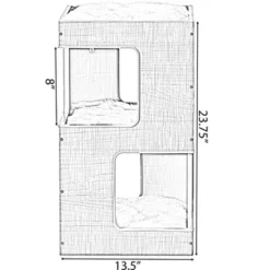 PawsMark Multi Level Modern Cat Tall Climbing Tree House For Indoor Cats | Wood Tower Luxury Furniture Stand With Removable Soft Blanket And Condo -PawHut Sales Store GUEST 8a5f0652 abe5 4ca3 975e 72985020e00e