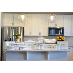 Outshine Co White Farmhouse Cat And Dog Treat Container With 2 Dog Bone Cookie Cutters -PawHut Sales Store GUEST 8c8d8445 f3b1 4f1c 8c7c 4c4b988ee042