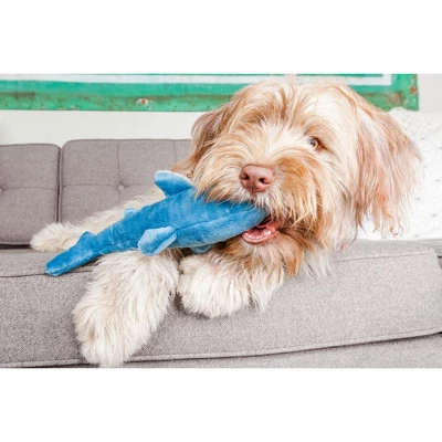 Fluff & Tuff Tank The Shark Dog Toy 2 Fluff & Tuff Tank The Shark Dog Toy - Image 2