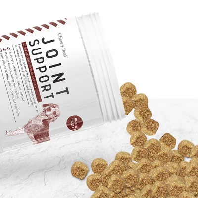 Chew + Heal Hip & Joint Support, Dog Supplement, Increase Pet Mobility & Strength - 120 Delicious Chews 1 Chew + Heal Hip & Joint Support, Dog Supplement, Increase Pet Mobility & Strength - 120 Delicious Chews