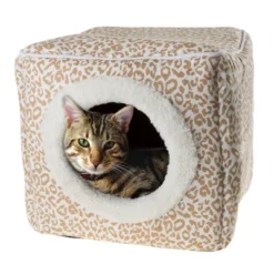 Pet Adobe Enclosed Cave Cat Bed - Tan And White 7 Pet Adobe Enclosed Cave Cat Bed - Tan And White -PawHut Sales Store GUEST 8ec2d901 5c34 4914 9562 325925b609e5
