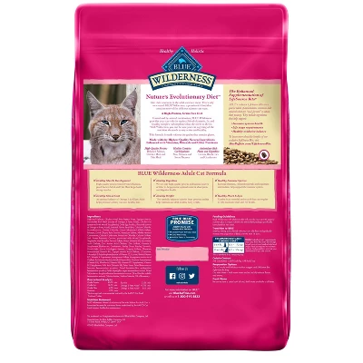 Blue Buffalo Wilderness Grain Free With Salmon Adult Premium Dry Cat Food - 11lbs 1 Blue Buffalo Wilderness Grain Free With Salmon Adult Premium Dry Cat Food - 11lbs