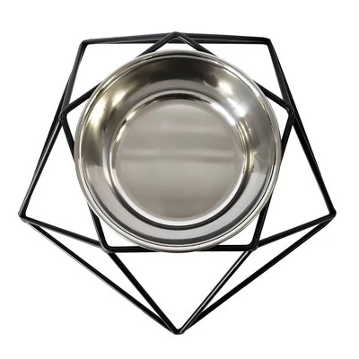 American Pet Supplies Eco-friendly Elevated Geometric Single Dog Bowl Feeder 2 American Pet Supplies Eco-friendly Elevated Geometric Single Dog Bowl Feeder - Image 2
