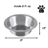 Set Of 2 Stainless-Steel Dog Bowls - Cage, Kennel, And Crate Hanging Pet Bowls For Food And Water - 8oz Each And Dishwasher Safe By PETMAKER