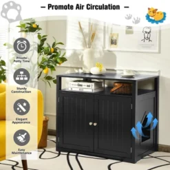 Costway Wooden Cat Litter Box Enclosure Hidden Cat Washroom W/ Storage Layer -PawHut Sales Store GUEST 90d8f0d5 b460 462d 9d71 50afea74c22a