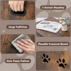 Tangkula Wooden Cat Litter Box Enclosure Flip-Top Hidden Washroom Bench W/ Side Entrance 12 Tangkula Wooden Cat Litter Box Enclosure Flip-Top Hidden Washroom Bench W/ Side Entrance -PawHut Sales Store GUEST 90ef4a5f 46f2 4ddf 8a30 892777bf1cd7