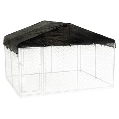 WeatherGuard 10' X 10' Dog Run Kennel Waterproof Roof Cover Only (2 Pack) 4 WeatherGuard 10' X 10' Dog Run Kennel Waterproof Roof Cover Only (2 Pack) - Image 4