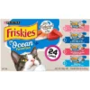 Purina Friskies Meaty Bits & Paté Ocean Favorites Fish Flavor Wet Cat Food - 5.5oz/24ct Variety Pack