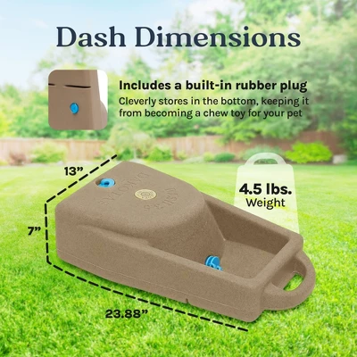 Dakota 283 Dash 3.5-Gallon Weatherproof Dog & Pet Water Dispenser System For Home & Outdoor Use W/Built-In Rubber Plug, Coyote Tan 1 Dakota 283 Dash 3.5-Gallon Weatherproof Dog & Pet Water Dispenser System For Home & Outdoor Use W/Built-In Rubber Plug, Coyote Tan