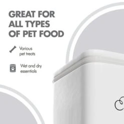 Amici Pet Sparky Dog Biscuits Metal Storage Canister, 36 Oz. , White & Black 8 Amici Pet Sparky Dog Biscuits Metal Storage Canister, 36 Oz. , White & Black -PawHut Sales Store GUEST 93f7f50e 8b78 434e 9a0a 8aa4397d578f