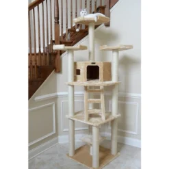 Armarkat Multi-function Real Wood Cat Tower W Spacious Condo, Perches A8001, Beige -PawHut Sales Store GUEST 955cce17 e2e7 4407 a69d 08ce3f731ce9