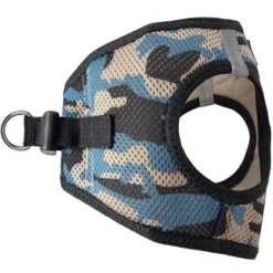 Doggie Design American River Dog Harness Camouflage Collection-Blue