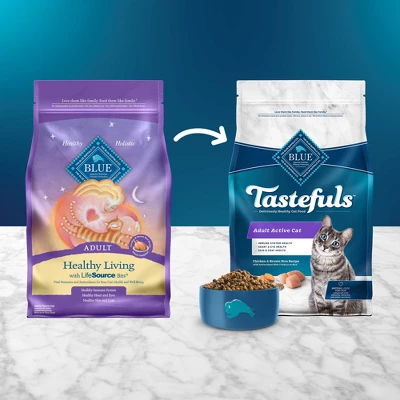 Blue Buffalo Tastefuls Active Natural Adult Dry Cat Food With Chicken 1 Blue Buffalo Tastefuls Active Natural Adult Dry Cat Food With Chicken
