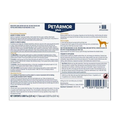 PetArmor Plus Flea And Tick Topical Treatment For Dogs - 3 Month Supply 2 PetArmor Plus Flea And Tick Topical Treatment For Dogs - 3 Month Supply - Image 2