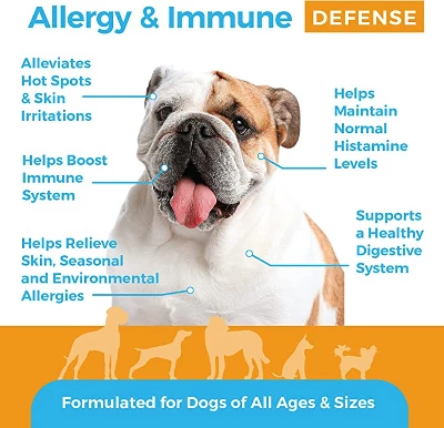 Shed Defender Allergy & Immune System Soft Chew Supplements For Dogs - Skin & Seasonal Allergy Relief - 90 Ct. 1 Shed Defender Allergy & Immune System Soft Chew Supplements For Dogs - Skin & Seasonal Allergy Relief - 90 Ct.