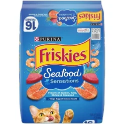 Purina Friskies Seafood Sensations With Flavors Of Salmon, Tuna, Shrimp & Seaweed Adult Complete & Balanced Dry Cat Food -PawHut Sales Store GUEST 9b119733 023d 4ccc 89c1 f48462fba364