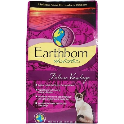 Earthborn Holistic Feline Vantage Dry Cat Food - 5 Lbs 1 Earthborn Holistic Feline Vantage Dry Cat Food - 5 Lbs