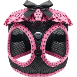 Doggie Design American River Choke Free Dog Polka Dot Ruffle Harness-Hot Pink And Black -PawHut Sales Store GUEST 9cc06ba3 3bae 437a bec9 8da288c832cb