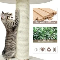 Costway 46'' Modern Wooden Cat Tree With Platform & Washable Cushions For Cats & Kittens 12 Costway 46'' Modern Wooden Cat Tree With Platform & Washable Cushions For Cats & Kittens -PawHut Sales Store GUEST 9d5cec07 627d 46d9 a4a4 831e43bd7763