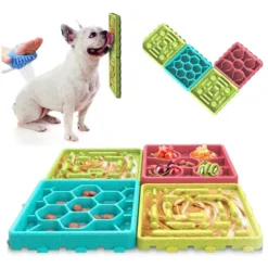 ANYPET - Slow Feeding Mat, Tray, Slow Feeder Dog Bowls, Food Mat For Dog, Dog Lick Pad Anxiety Relief Feeding Mat With Suction, Multicolor -PawHut Sales Store GUEST 9e48f024 79cf 4142 b249 01be4c89b3e4