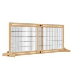 PawHut 72" W X 27.25" H Extra Wide Freestanding Pet Gate With Adjustable Length Dog, Cat, Barrier For House, Doorway, Hallway -PawHut Sales Store GUEST 9ff52843 b17c 41d3 892e a8e430e2a007
