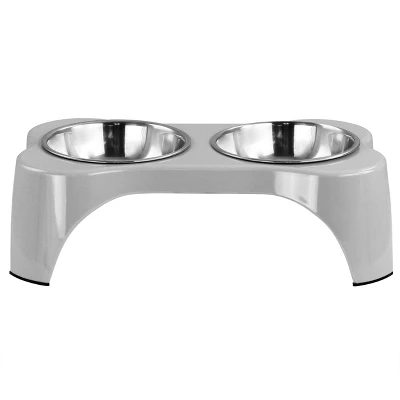 Gibson Home Bow Wow Meow 3 Piece Elevated Pet Bowl Dinner Set 8 Gibson Home Bow Wow Meow 3 Piece Elevated Pet Bowl Dinner Set - Image 8