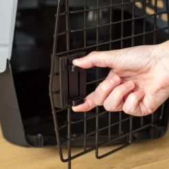 IRIS USA 19" Extra Small Pet Travel Carrier With Front And Top Access, Black/Gray -PawHut Sales Store GUEST a65393f0 f71e 4097 8c80 2e2d1857229c