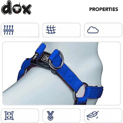 DDOXX Adjustable Air Mesh Step-in Dog Harness, Extra Small, Blue 2 DDOXX Adjustable Air Mesh Step-in Dog Harness, Extra Small, Blue - Image 2