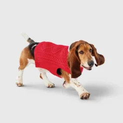 Gingerbread Playhouse Red Knit Cat And Dog Sweater - Wondershop™ -PawHut Sales Store GUEST a6e74c5d fffb 4448 b52a 8880e05f9356
