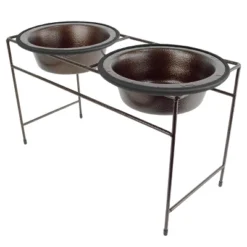 Platinum Pets Modern Double Copper Vein Diner Bowls -PawHut Sales Store GUEST a7b0f188 e24d 4f33 9c56 9e2318542d79