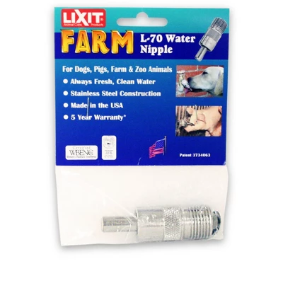 Lixit L-70 Water Nipple W/ Display Card 1 Lixit L-70 Water Nipple W/ Display Card