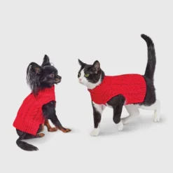 Gingerbread Playhouse Red Knit Cat And Dog Sweater - Wondershop™ -PawHut Sales Store GUEST a8d8651b 9b29 4cfb aa91 343265991e29