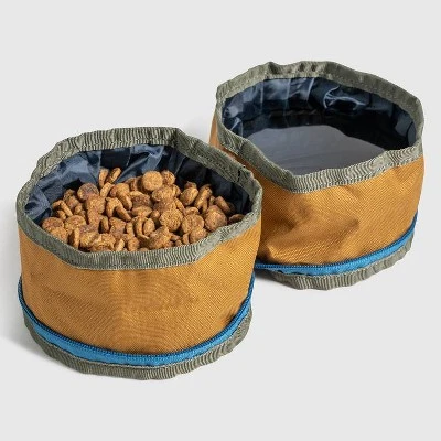 United By Blue Recycled Collapsible Double Dog Bowl 4 United By Blue Recycled Collapsible Double Dog Bowl - Image 4