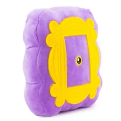 Buckle-Down Dog Toy Squeaker Plush - Friends Monica's Peephole Frame Purple Yellows