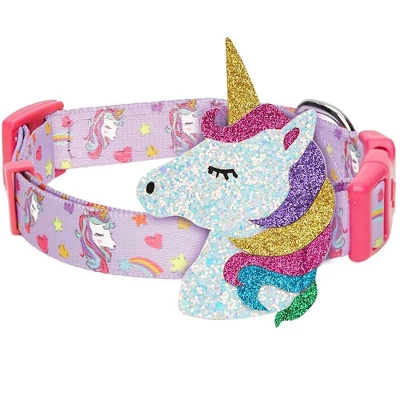 Blueberry Pet Dreamy Unicorn Adjustable Dog Collar With Detachable Unicorn 1 Blueberry Pet Dreamy Unicorn Adjustable Dog Collar With Detachable Unicorn