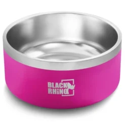 Black Rhino 64 Oz Double Insulated Stainless Steel Dog Bowls - Black -PawHut Sales Store GUEST ac93d016 2e5f 484f ba0f f13e1188f86d