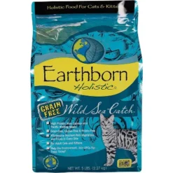Earthborn Holistic Grain Free Wild Sea Catch Feline Dry Cat Food - 5 Lbs