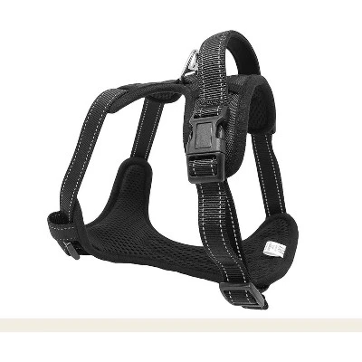 Happilax Adjustable Reflective And Soft Padded Dog Harness, Large, Black 1 Happilax Adjustable Reflective And Soft Padded Dog Harness, Large, Black
