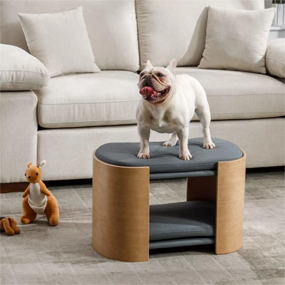 Dune Double Lift Medium Size Scratch Resistant PU Cushion Cat Scratch Beds With Solid Wood Frame Cat Bed Pet Sofa-Maison Boucle 9 Dune Double Lift Medium Size Scratch Resistant PU Cushion Cat Scratch Beds With Solid Wood Frame Cat Bed Pet Sofa-Maison Boucle - Image 9