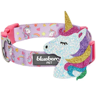 Blueberry Pet Dreamy Unicorn Adjustable Dog Collar With Detachable Unicorn 4 Blueberry Pet Dreamy Unicorn Adjustable Dog Collar With Detachable Unicorn - Image 4