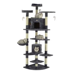Go Pet Club 80" Classic Cat Tree House Furniture With Sisal Scratching Post F2030 -PawHut Sales Store GUEST b6b15835 8508 4351 8124 9d3ad2b3f2d6