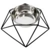 American Pet Supplies Eco-friendly Elevated Geometric Single Dog Bowl Feeder