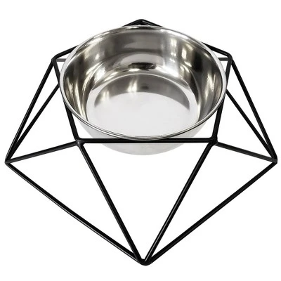 American Pet Supplies Eco-friendly Elevated Geometric Single Dog Bowl Feeder 1 American Pet Supplies Eco-friendly Elevated Geometric Single Dog Bowl Feeder