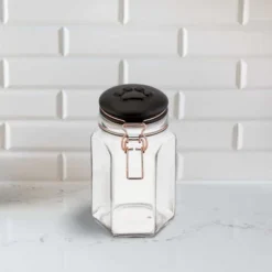 Amici Pet Bernese Glass Treats Canister, 40 Oz. , Clear W/ Black Lid 5 Amici Pet Bernese Glass Treats Canister, 40 Oz. , Clear W/ Black Lid -PawHut Sales Store GUEST b8e639fd bbe7 4182 a514 b96abcb5bd18