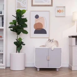 Teamson Pets Dyad Mid Century Wooden Cat Litter Box Cabinet And Side Table, Alpine White 13 Teamson Pets Dyad Mid Century Wooden Cat Litter Box Cabinet And Side Table, Alpine White -PawHut Sales Store GUEST b946f42f 5c9a 4093 b012 52c66e460e9f