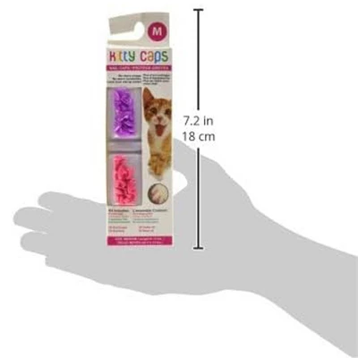 Kitty Caps Nail Caps Covers Cat Claws - Medium - Hot Purple & Hot Pink(40 Count) 1 Kitty Caps Nail Caps Covers Cat Claws - Medium - Hot Purple & Hot Pink(40 Count)